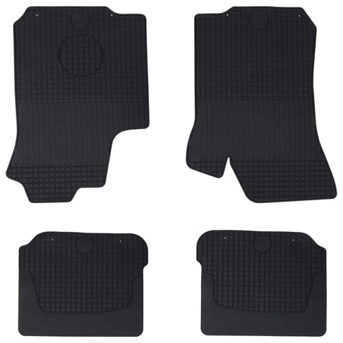 Autofußmatte 4 Pcs Schwarz Gummi