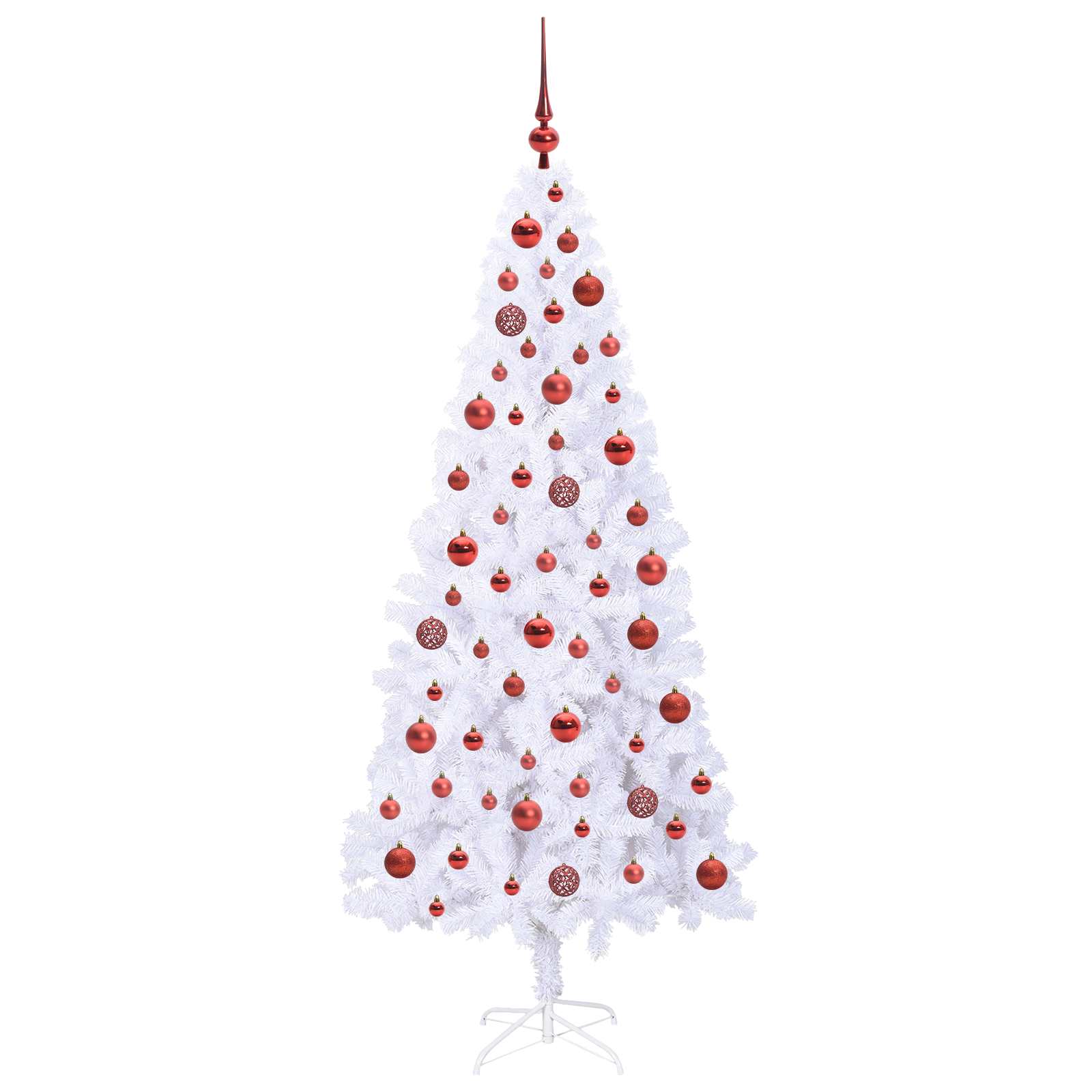 Künstlicher Weihnachtsbaum Weiß 180 Cm Pvc Und Stahl