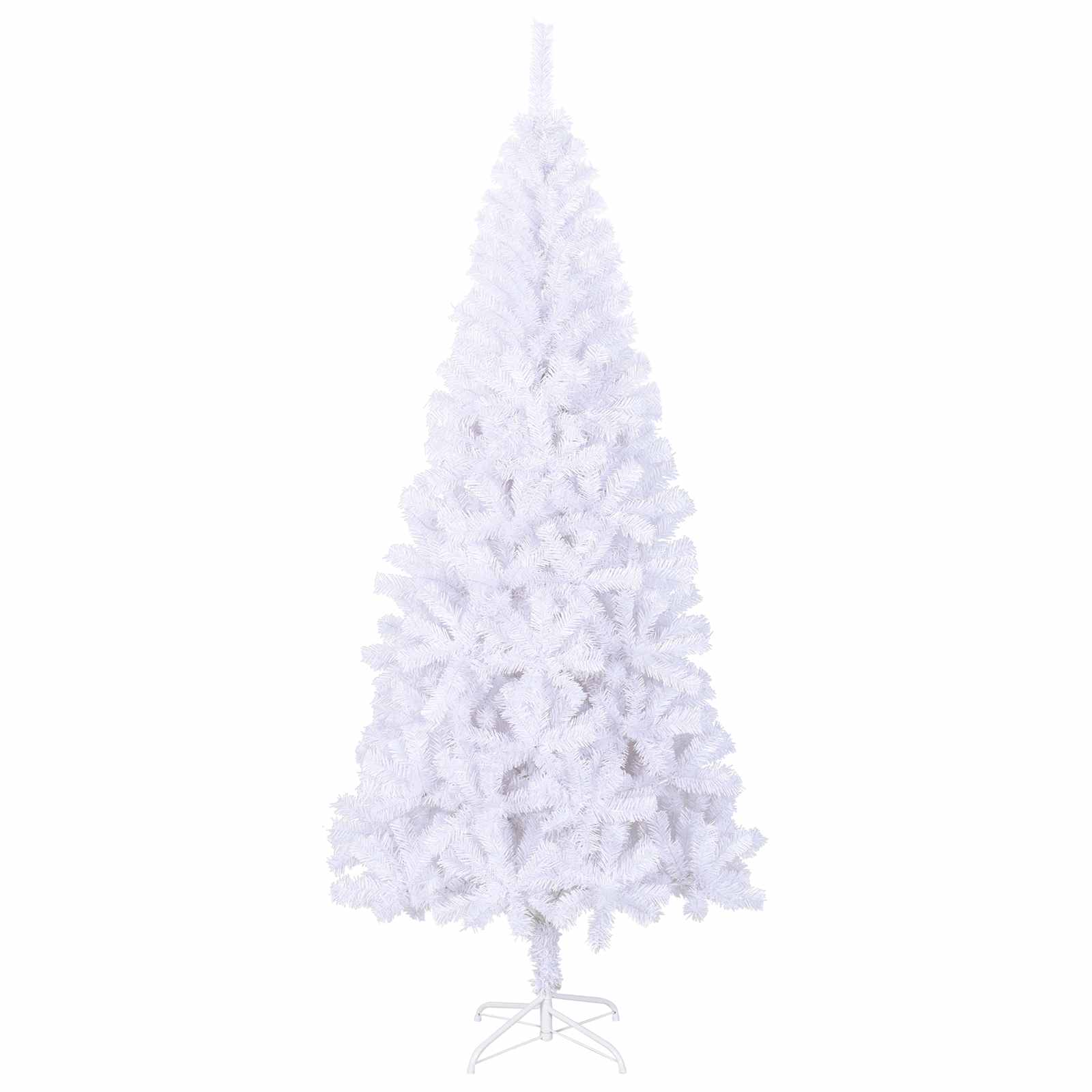 Künstlicher Weihnachtsbaum Weiß 180 Cm Pvc Und Stahl
