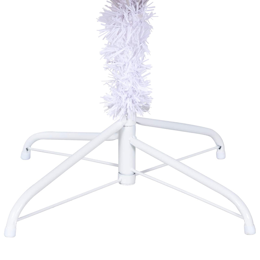 Künstlicher Weihnachtsbaum Weiß Pvc Und Stahl