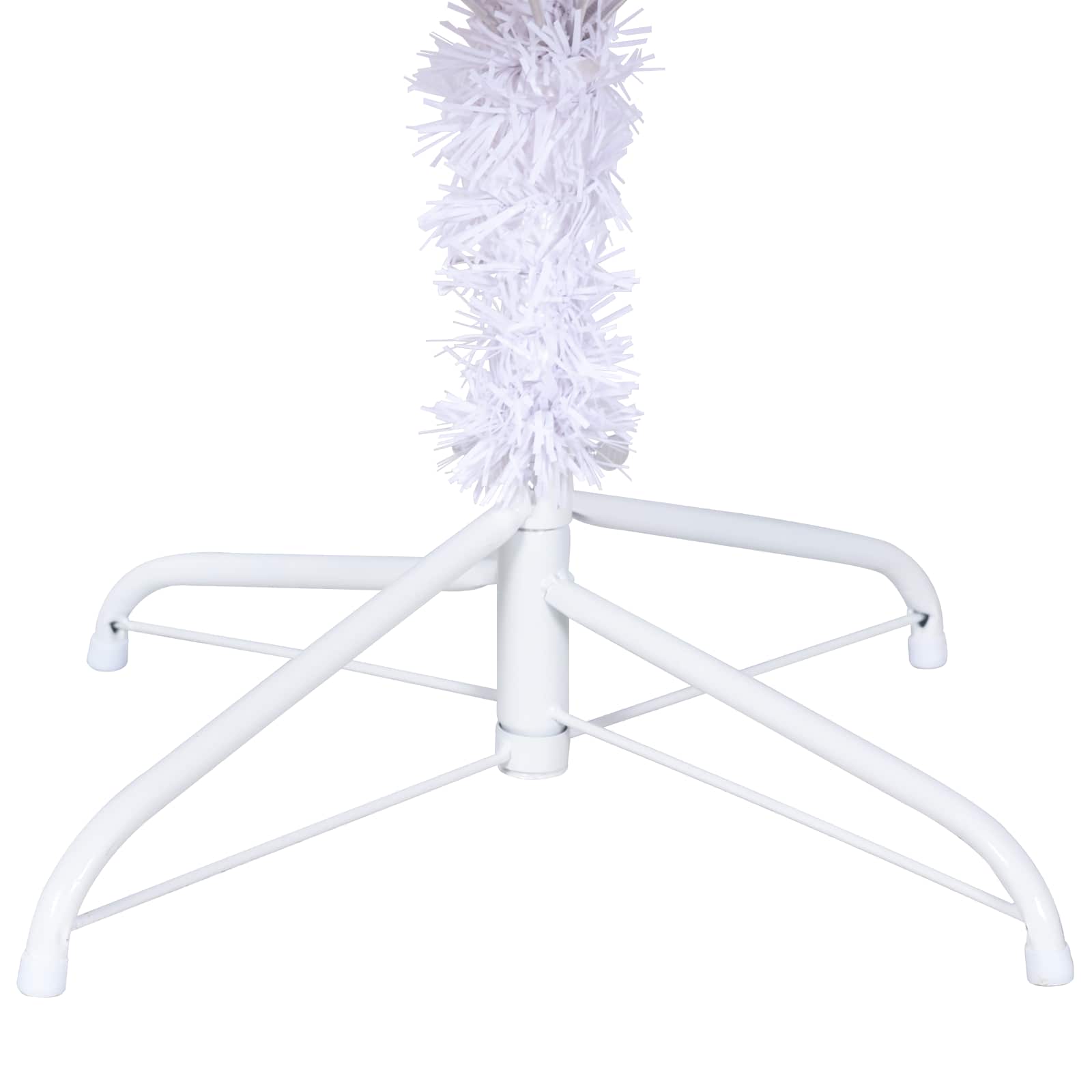 Künstlicher Weihnachtsbaum Weiß Pvc Und Stahl