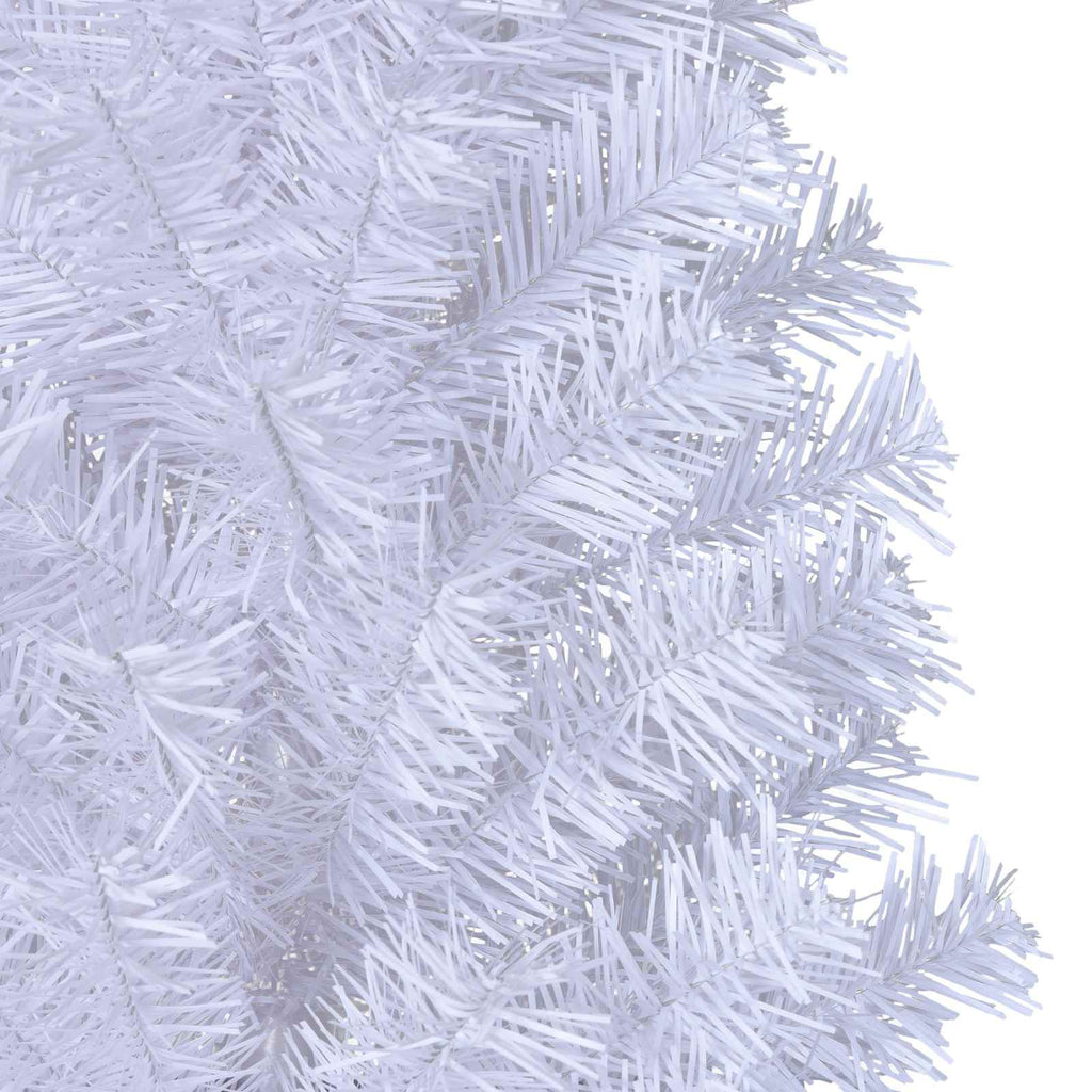 Künstlicher Weihnachtsbaum Weiß Pvc Und Stahl