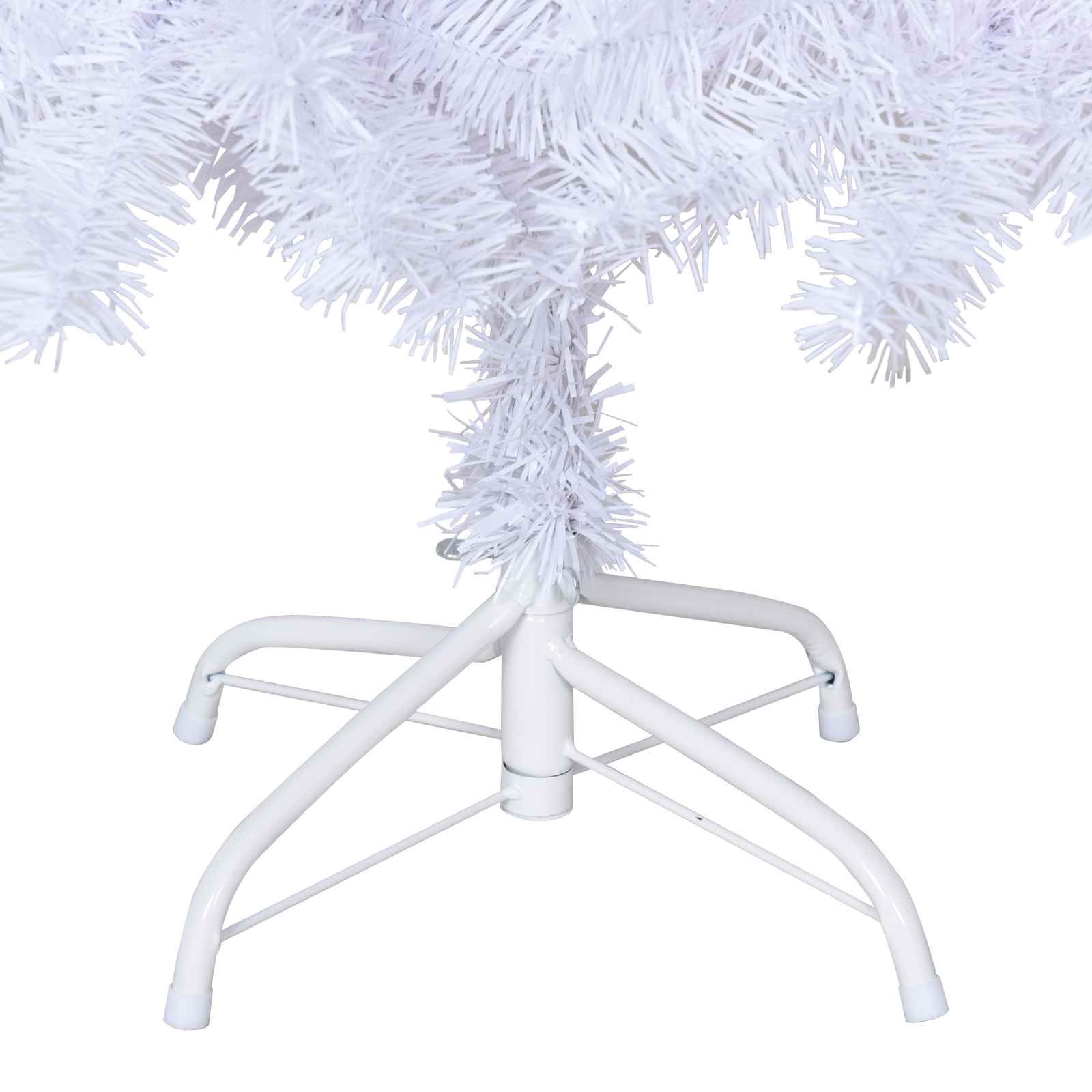 Künstlicher Weihnachtsbaum Weiß Pvc Und Stahl