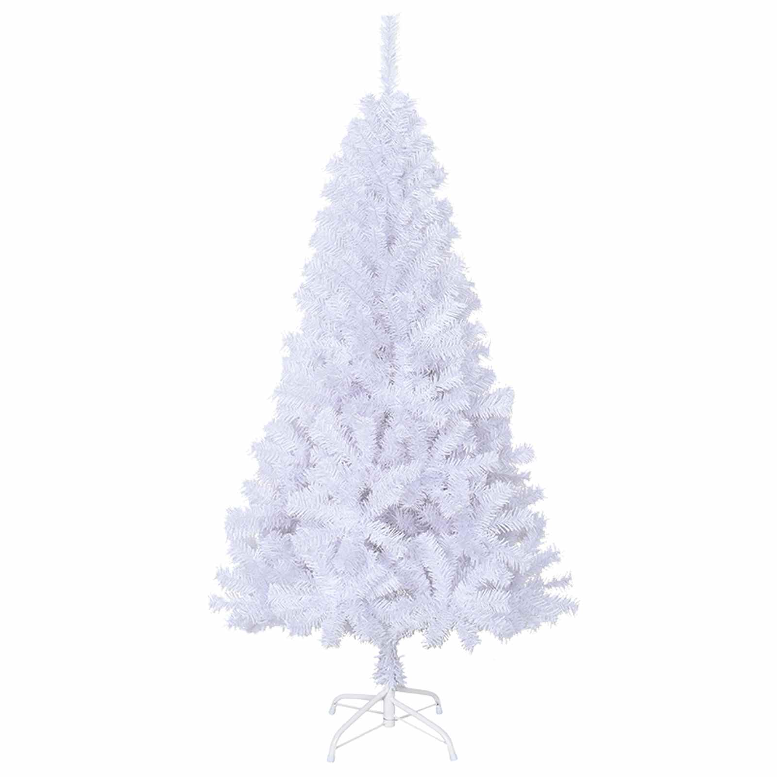 Künstlicher Weihnachtsbaum Weiß Pvc Und Stahl