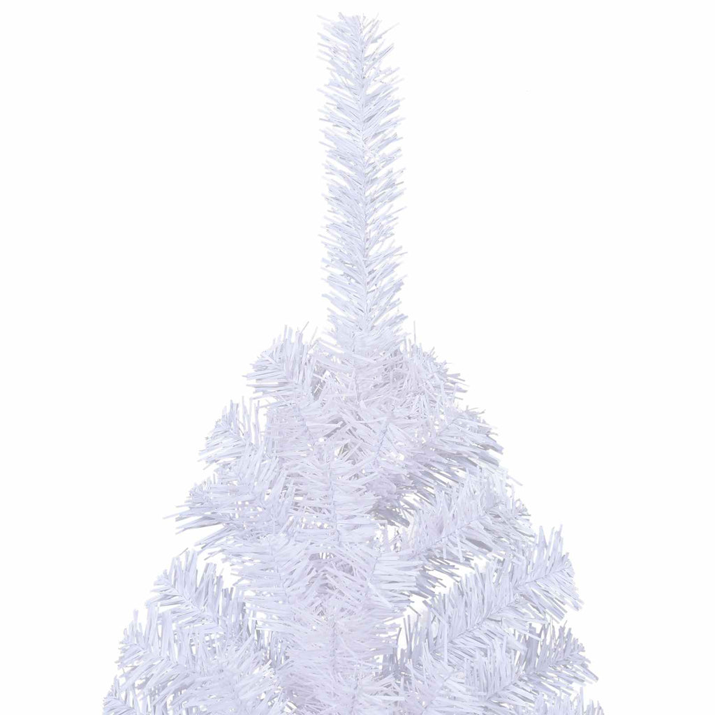 Künstlicher Weihnachtsbaum Weiß 240 Cm Pvc Und Stahl