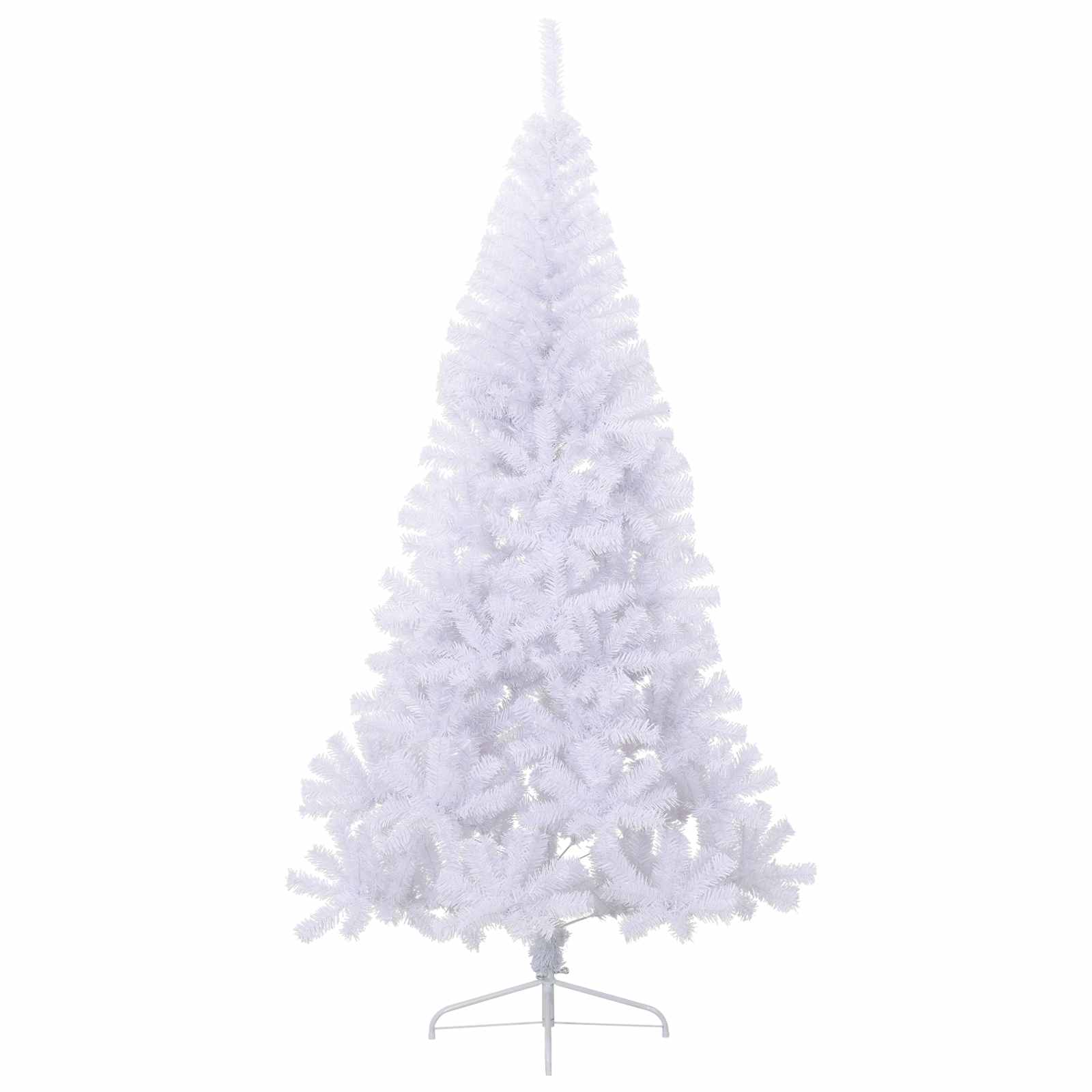 Künstlicher Weihnachtsbaum Weiß 240 Cm Pvc Und Stahl
